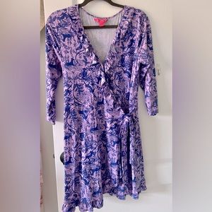 Safari purple print lilly pulitzer in Large, used couple times only